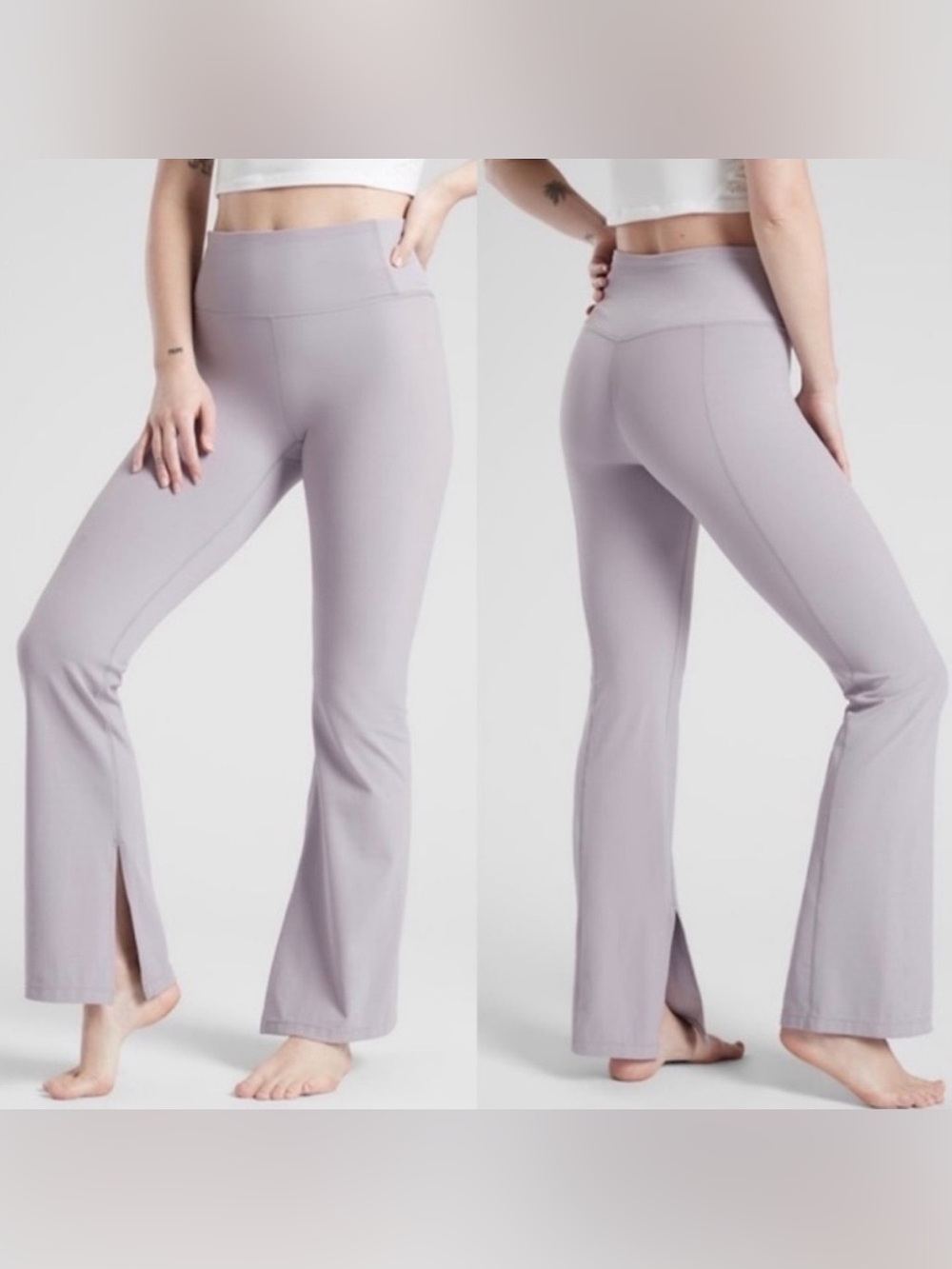 Athleta Lilac Stone High Rise Flare Leggings